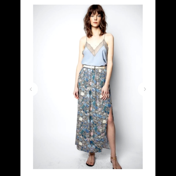 Zadig Voltaire: Josia Wild Garden Maxi Skirt - Picture 2 of 12